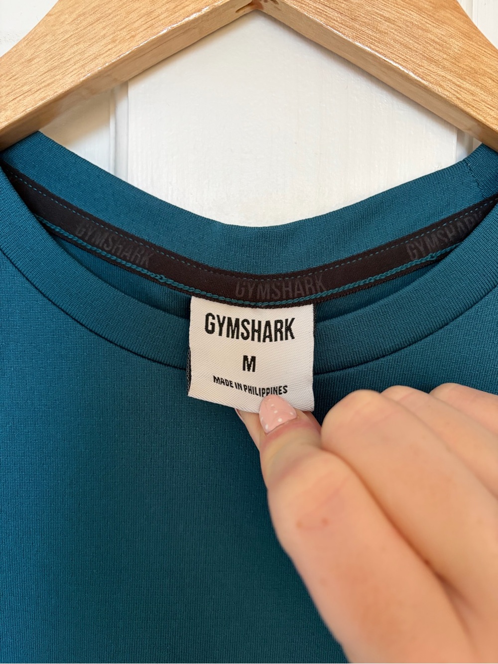 Gymshark Teal Short Sleeve Performance Tee - Picture 2 of 2